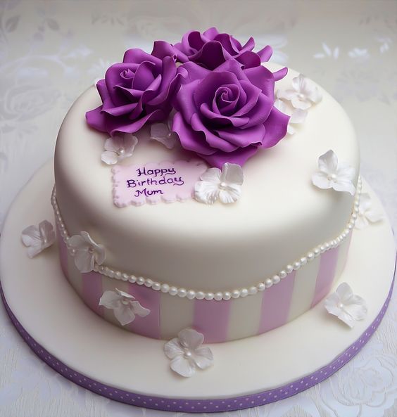 Purple Birthday Cake